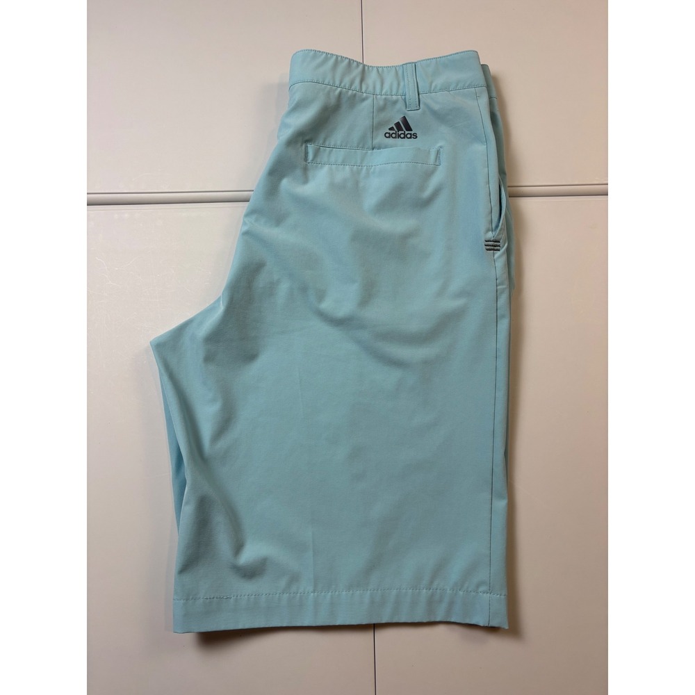 Adidas Golf Shorts Mens 34 Light Blue Ultimate 365 Performance Stretch Athletic